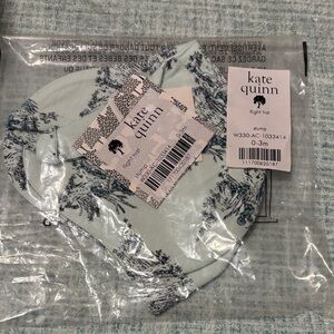 Kate Quinn Baby Flight Hat in Light Blue and Navy